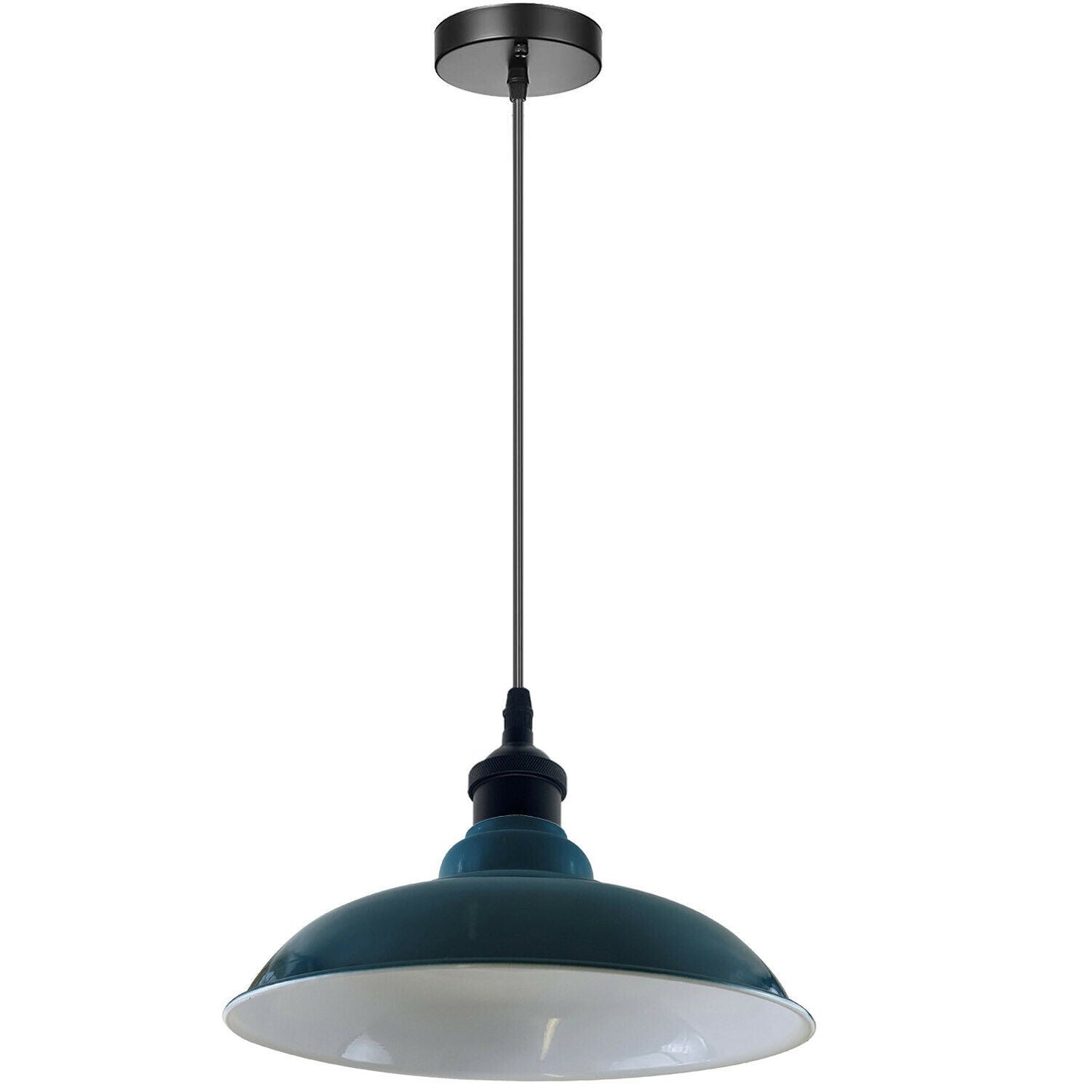 LEDSone industrial Vintage  32cm Cyan Blue Pendant Retro Metal Lamp