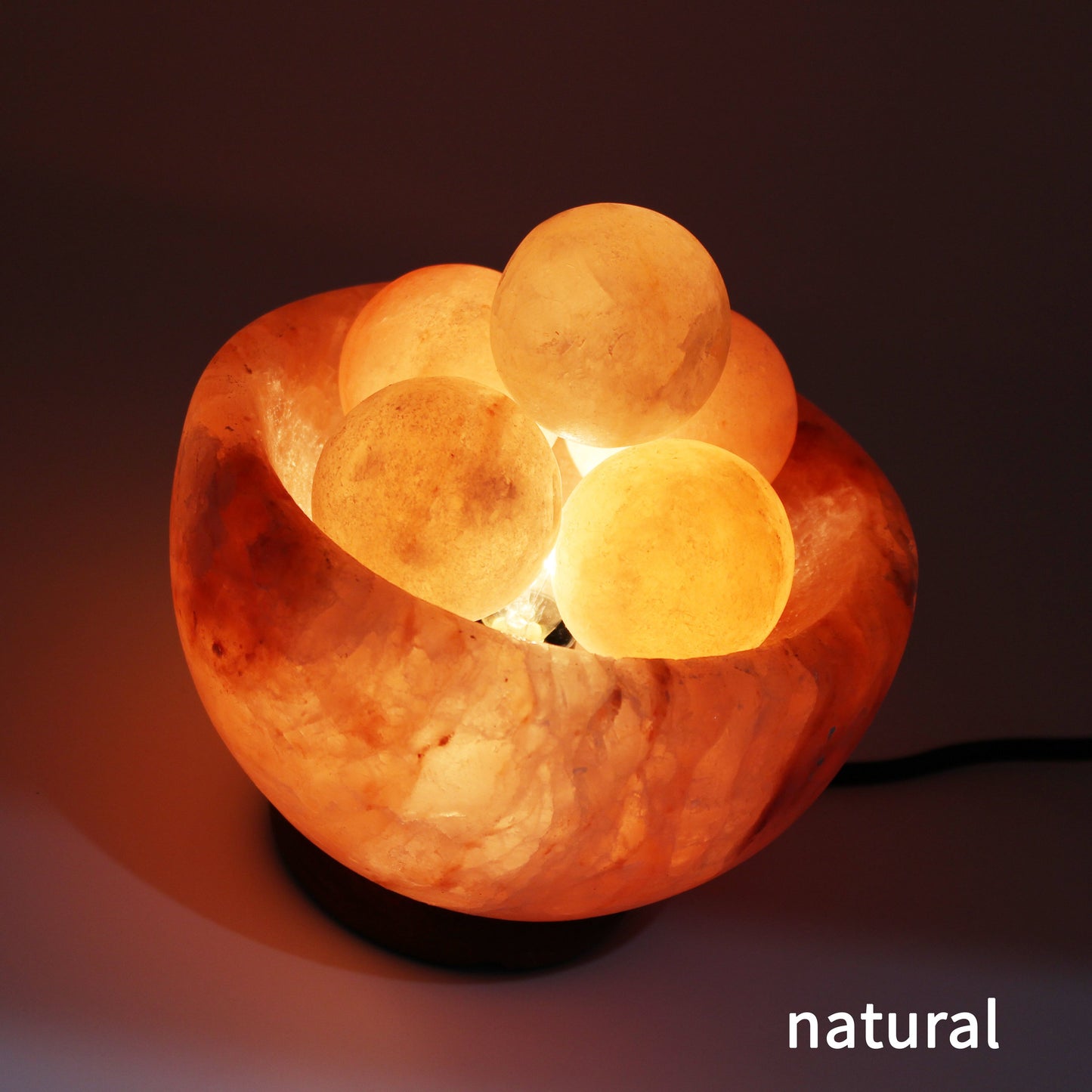 UMAID Natural Himalayan Rock Sea Salt Lamp Bowl with 6 Heated Salt