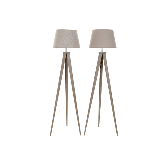 Floor Lamp DKD Home Decor 40 x 40 x 154 cm Beige Metal Cream Plastic