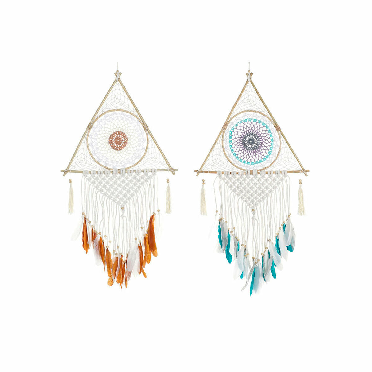 Dream Catcher DKD Home Decor 8424001858279 42 x 2 x 97 cm Feathers